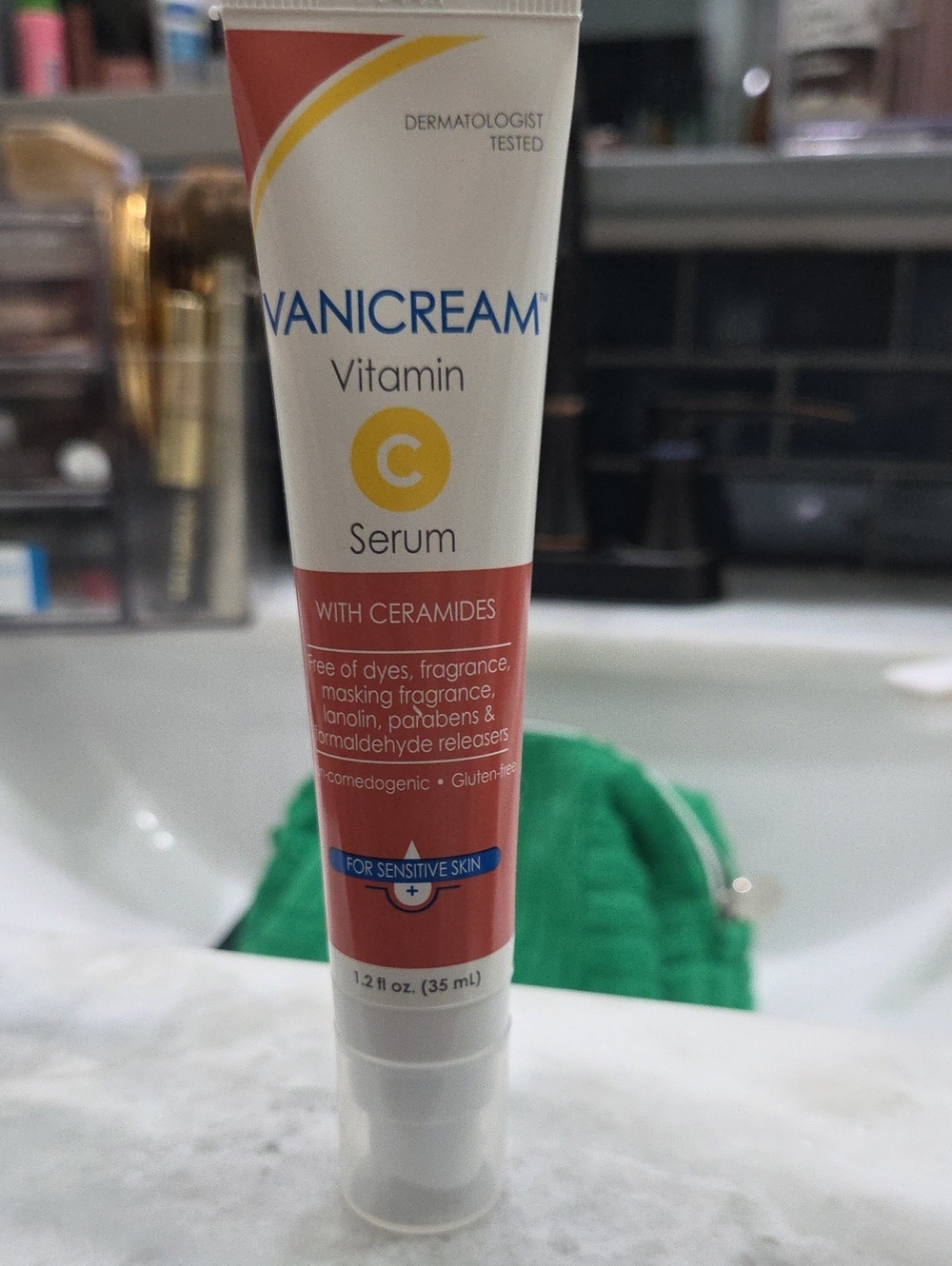 Vitamin C Serum with Ceramides — White & Coral Packaging